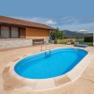 Piscina ovalada, modelo Madagascar 800x400X150