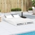 Tumbonas madera maciza de pino blanco 2 unidades 205x60x31,5