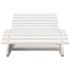 Tumbonas madera maciza de pino blanco 2 unidades 205x60x31,5