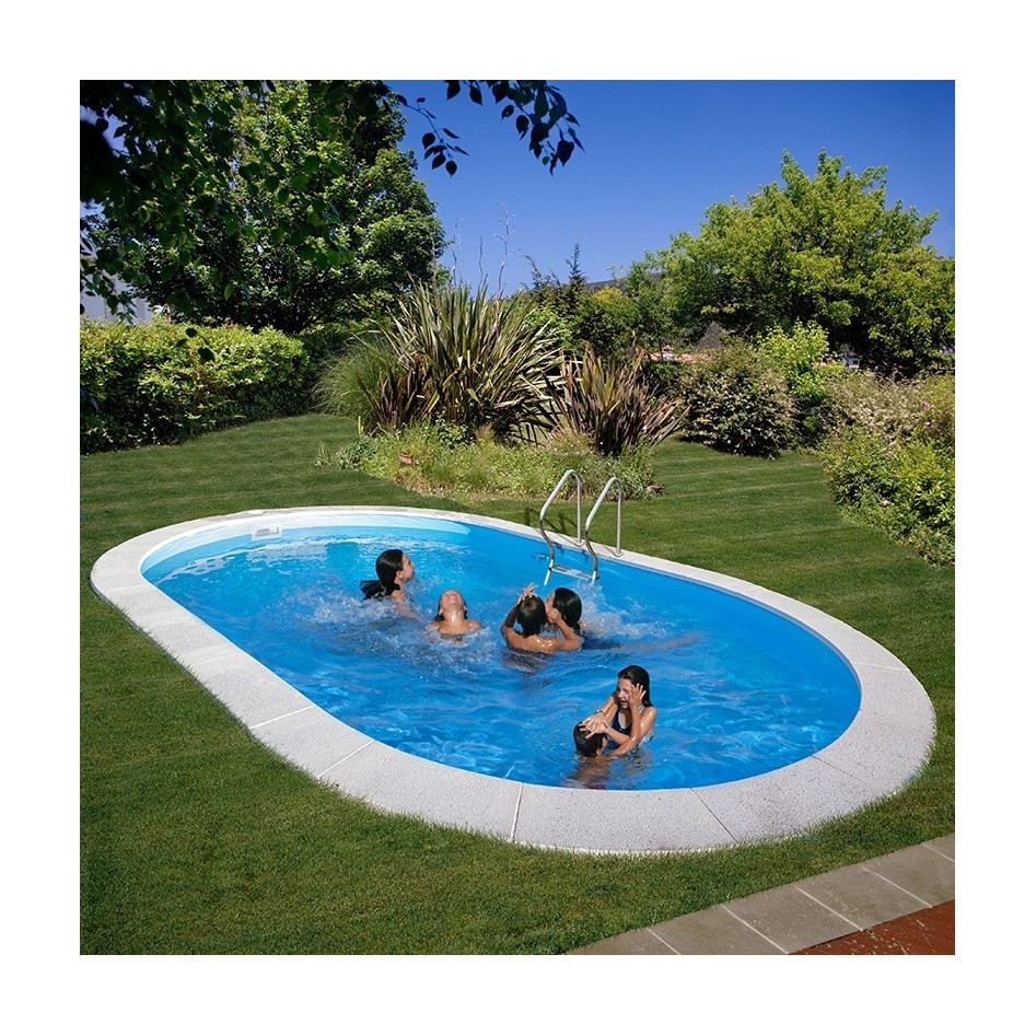 Piscina ovalada, modelo Moorea 800x400X150