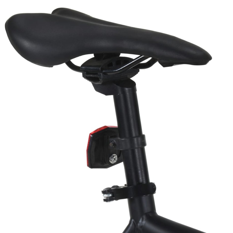 Bicicleta de piñón fijo negro y verde 700c 51