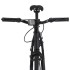 Bicicleta de piñón fijo negro y verde 700c 51