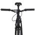 Bicicleta de piñón fijo negro y azul 700c 59