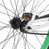 Bicicleta de piñón fijo blanco y verde 700c 59