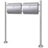 Conjunto de 2 buzones con soporte de acero