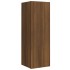 Set de muebles para TV 4 pzas madera contrachapada marrón