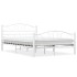 Estructura de cama metal blanco 120x200
