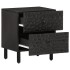 Mesitas de noche 2 uds madera maciza de mango negro 40x33x46