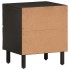 Mesitas de noche 2 uds madera maciza de mango negro 40x33x46