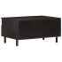 Mesa de centro madera maciza de mango negra 80x54x40