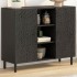 Aparador madera maciza de mango negro 90x33x75
