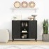 Aparador madera maciza de mango negro 90x33x75