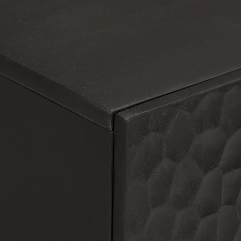 Aparador madera maciza de mango negro 90x33x75