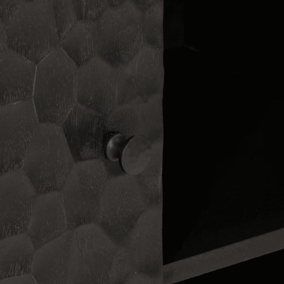 Aparador madera maciza de mango negro 90x33x75