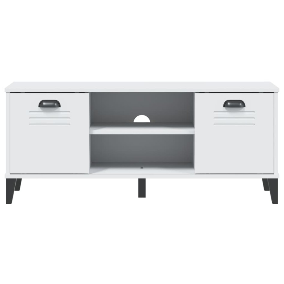 Banco zapatero VIKEN madera maciza de pino blanco 106x35x45