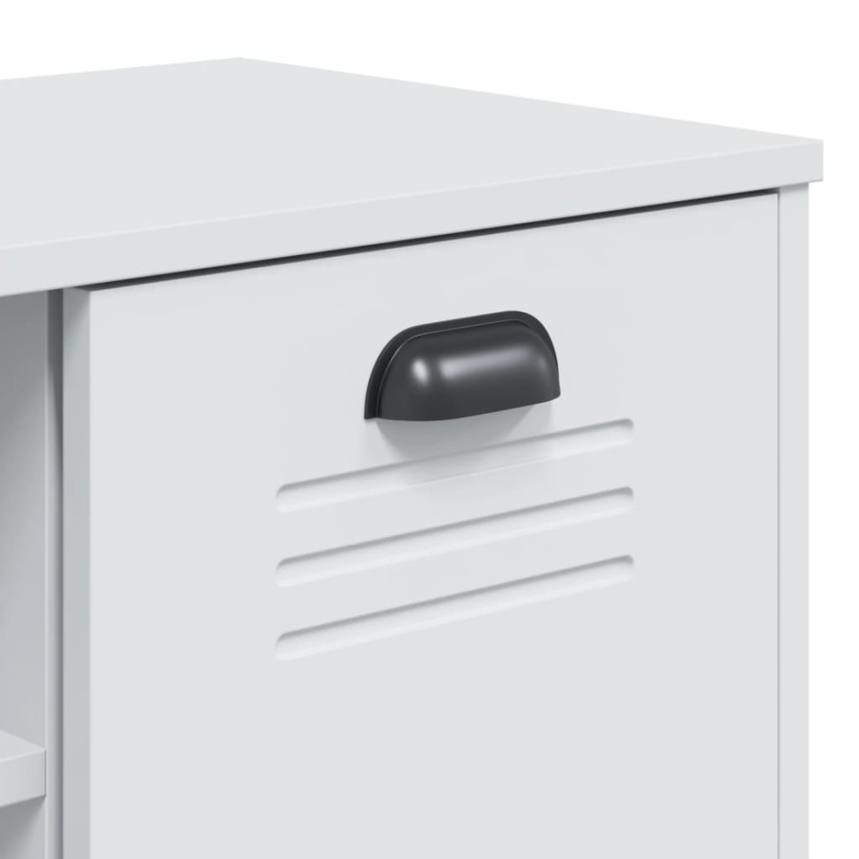 Banco zapatero VIKEN madera maciza de pino blanco 106x35x45