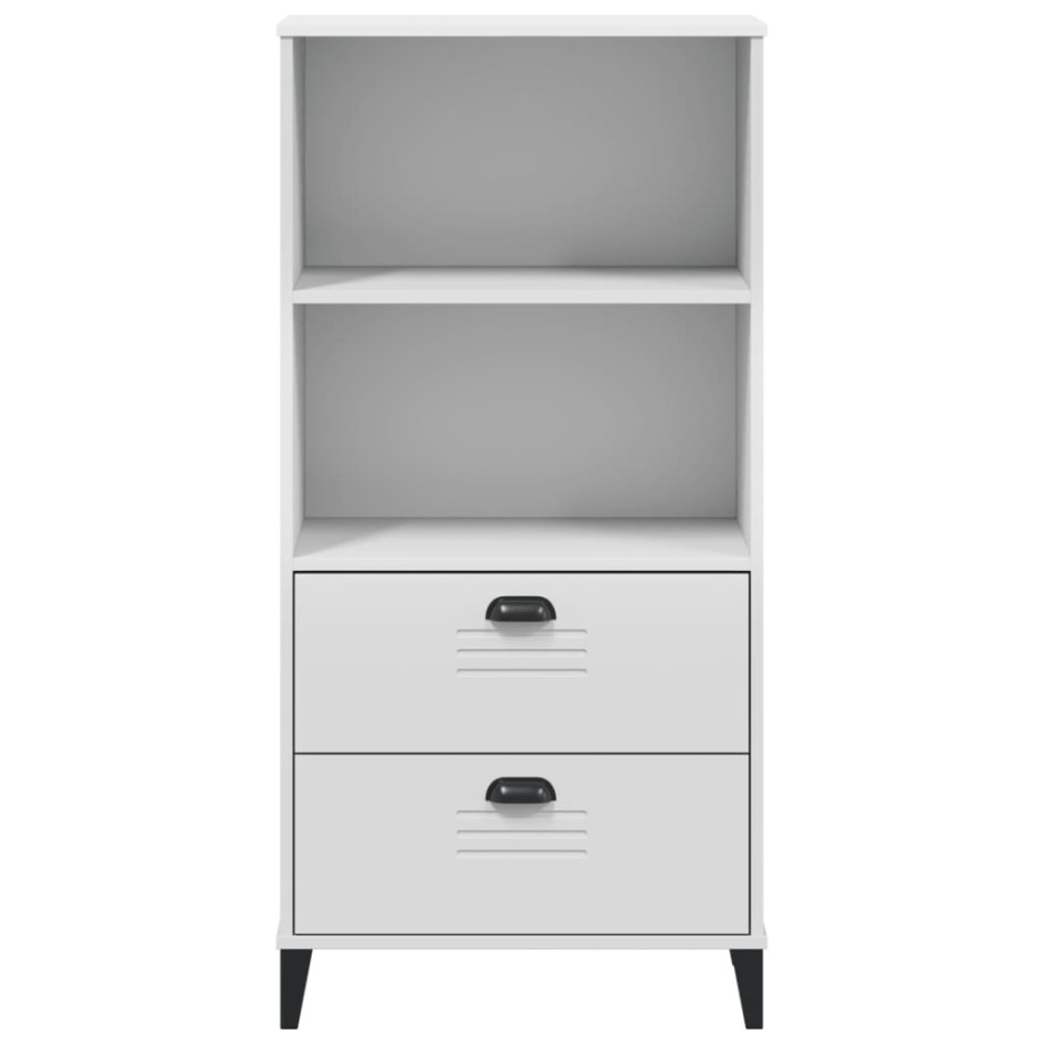 Librería VIKEN madera maciza de pino blanco 60x35x123