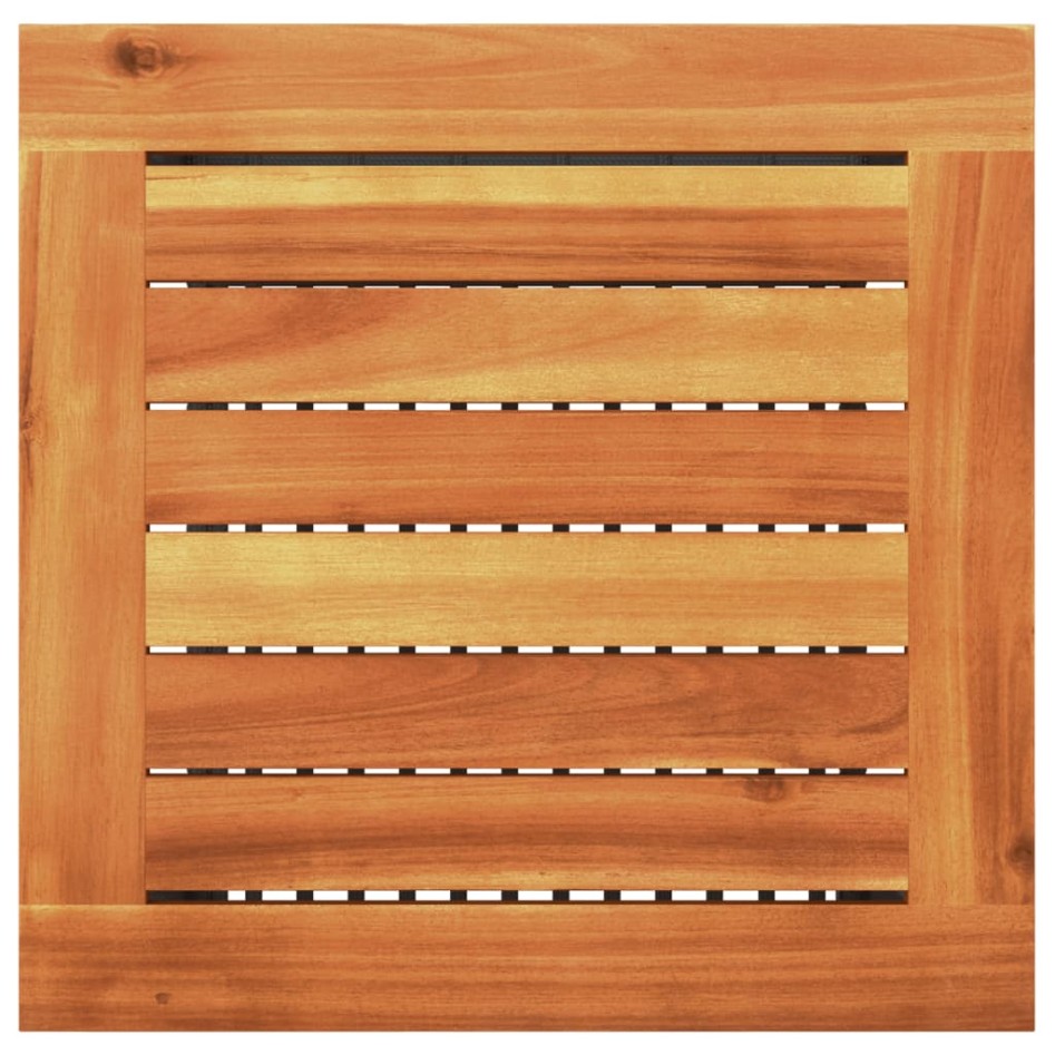 Mesita y sillas con cojines 3 pzas ratán PE madera acacia