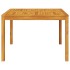 Mesa de comedor de jardín madera maciza de acacia 110x110x75