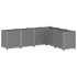 Jardinera PP gris claro 160x120x53