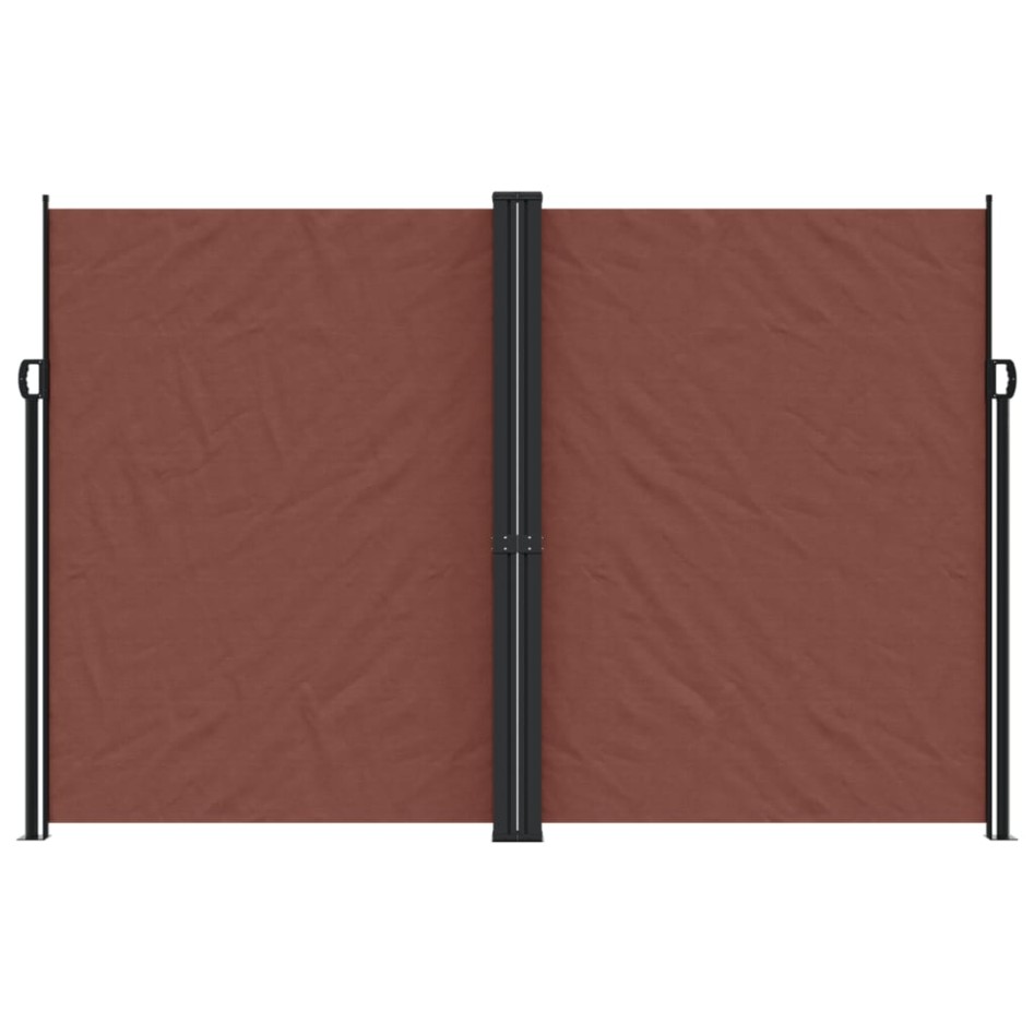 Toldo lateral retráctil marrón 220x600