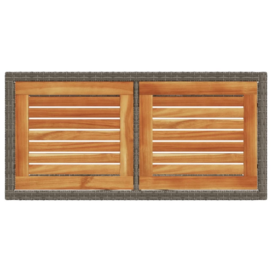 Sillas y mesita de jardín con cojines 3 piezas ratán PE