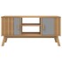 Mueble de TV OLDEN madera maciza pino gris y marrón