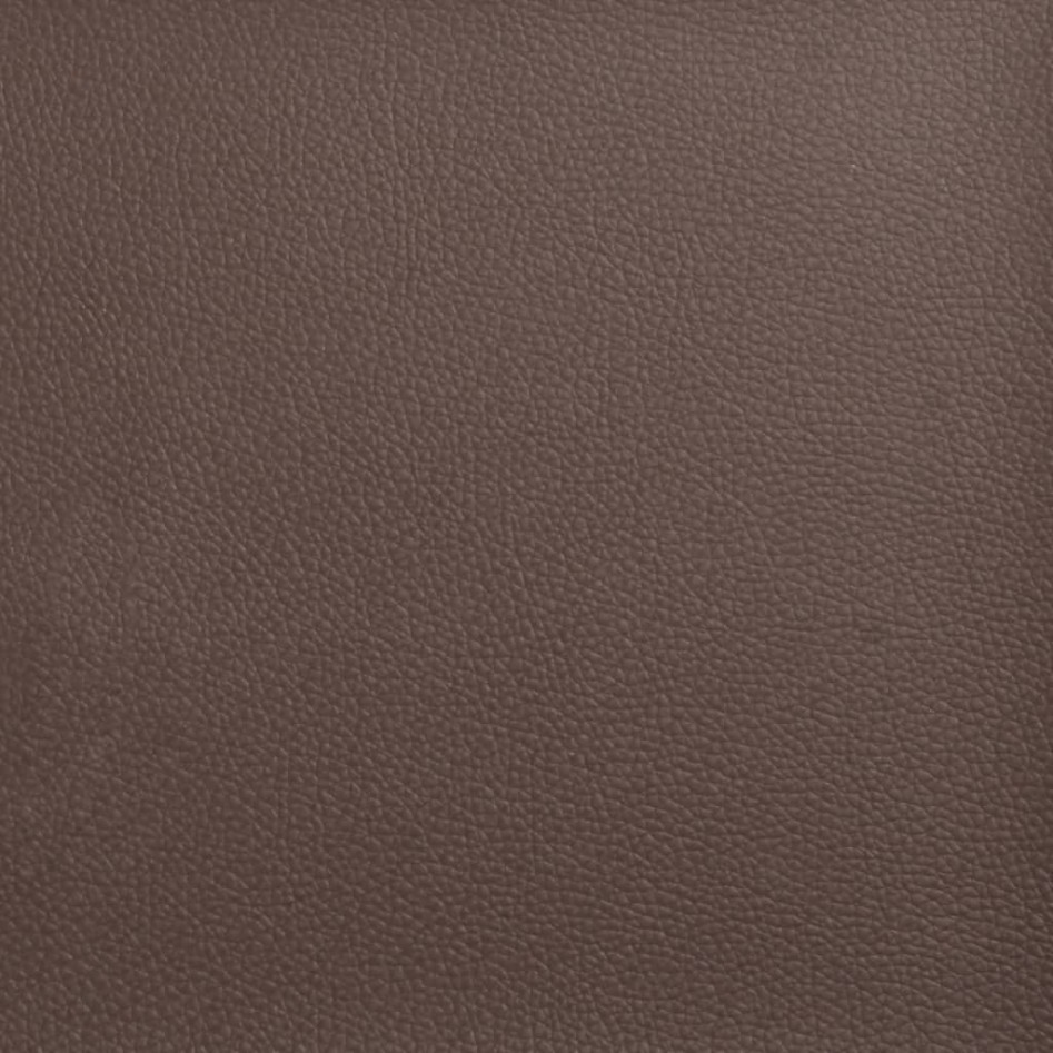 Estructura de cama cabecero cuero sintético marrón 120x200