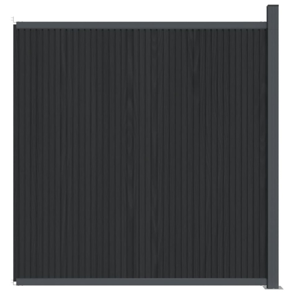 Panel de valla WPC gris 173x186