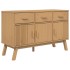 Aparador OLDEN madera maciza de pino marrón 114x43x73,5