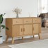 Aparador OLDEN madera maciza de pino marrón 114x43x73,5