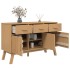 Aparador OLDEN madera maciza de pino marrón 114x43x73,5