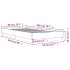 Estructura de cama madera de ingeniería blanca 90x200