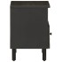 Mesitas de noche 2 uds madera maciza de mango negro 40x33x46