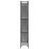Estantería madera ingeniería y metal gris Sonoma 79x30x180