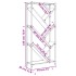Estantería madera ingeniería y metal gris Sonoma 79x30x180
