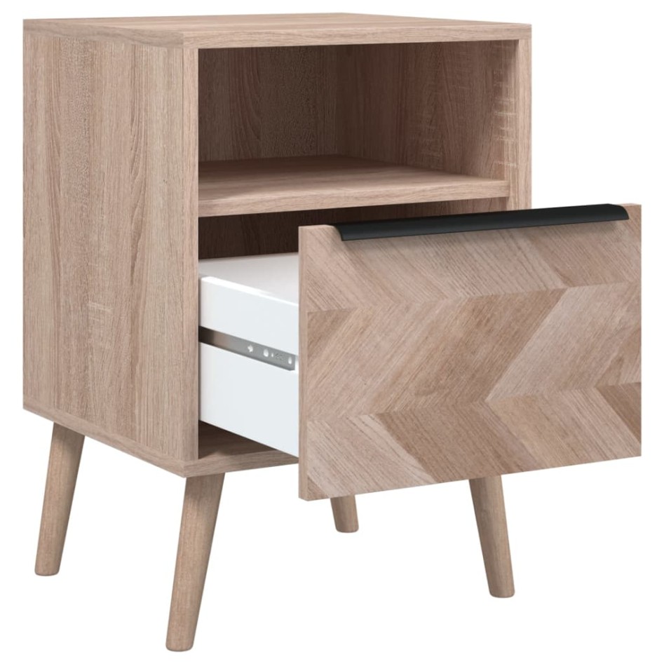 Finori Mesita de noche Lusk 61A roble Sonoma 38,5x38,5x57