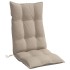 Cojines de silla con respaldo alto 6 uds tela Oxford gris
