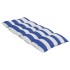 Cojines silla respaldo alto 6 uds tela Oxford rayas azul