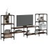 Mueble de TV madera de ingeniería marrón roble 206,5x28,5x95