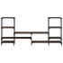 Mueble de TV madera de ingeniería marrón roble 206,5x28,5x95