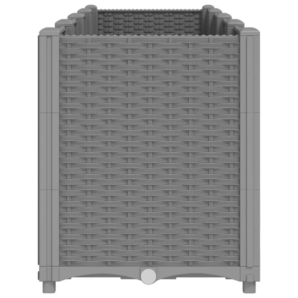 Jardinera PP gris claro 160x40x53