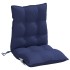 Cojines para silla respaldo bajo 6 uds tela Oxford azul
