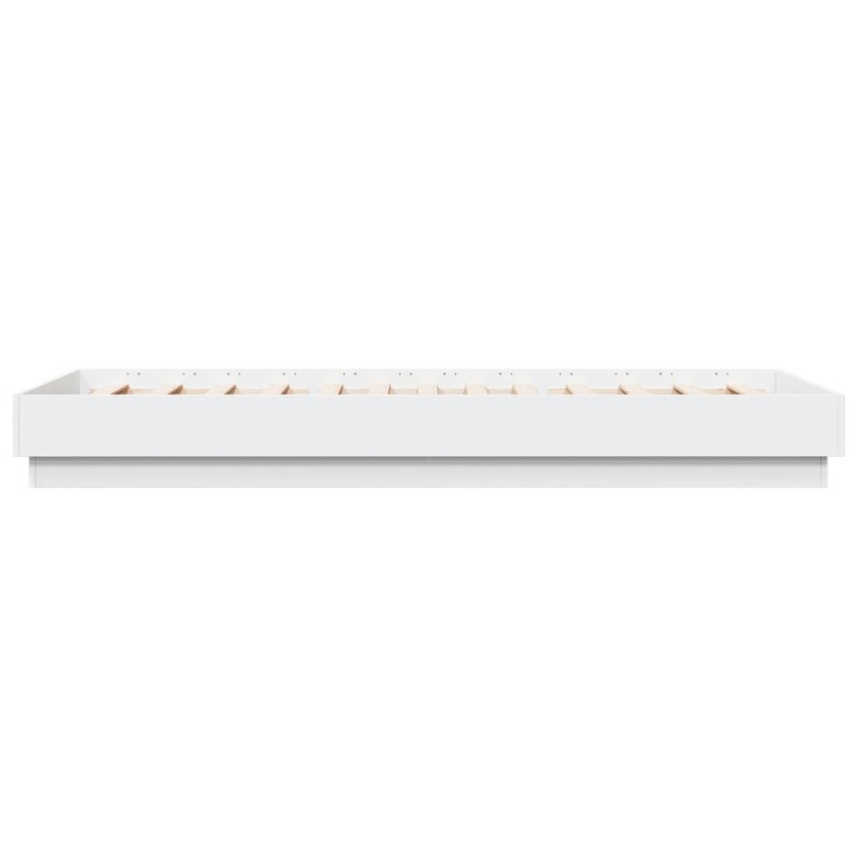 Estructura de cama con luces LED blanco 100x200