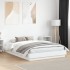 Estructura de cama con luces LED blanco 160x200