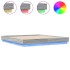 Estructura de cama con luces LED gris Sonoma 200x200