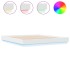 Estructura de cama con luces LED blanco 180x200