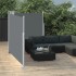 Toldo lateral retráctil gris antracita 140x600