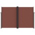 Toldo lateral retráctil marrón 220x1000