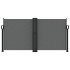 Toldo lateral retráctil gris antracita 120x1200